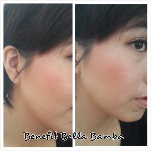 How Benefit Bella Bamba looks on me
